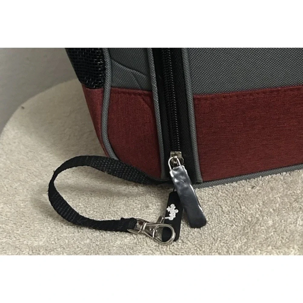 Dogit Explorer Soft Tote Bag Dog Carrier, Burgundy App 18